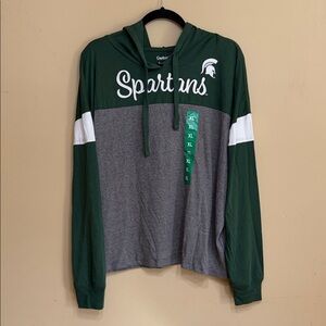 Captivating Women’s Michigan State Spartans Hooded Tee Size XL
